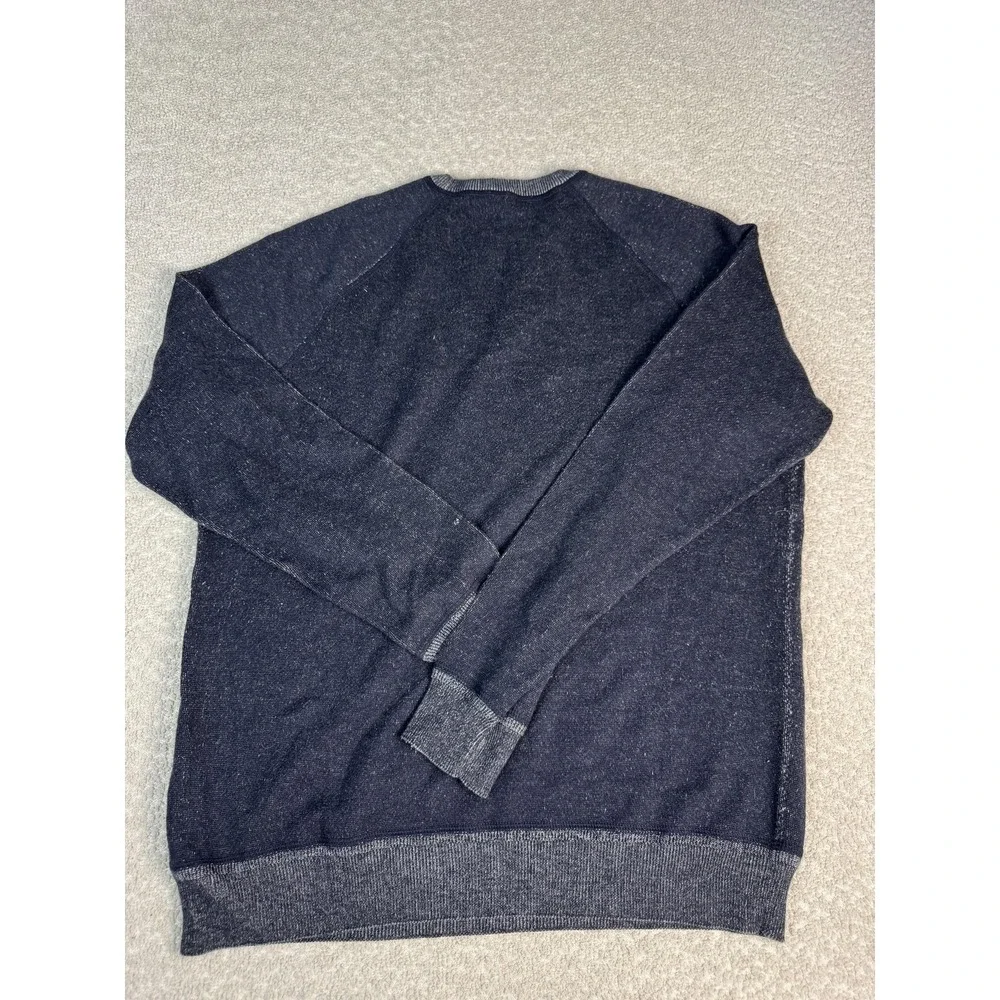 Peter Millar‎ Sweater Mens Medium Navy Blue Crewneck Merino Wool Knit Pullover